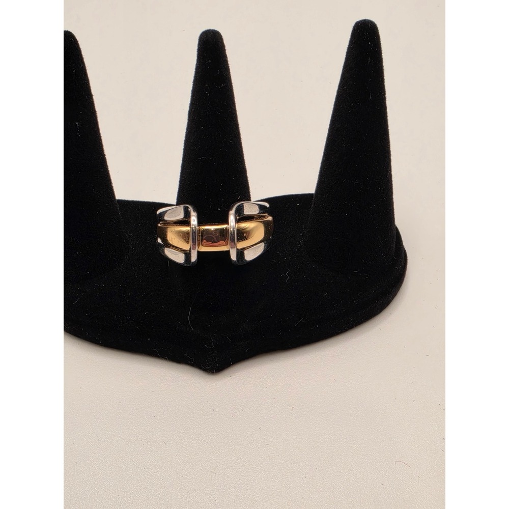 Robert Lee Morris RLM Studio Two Tone Bronze Sculptural Band Ring Size 7.25
